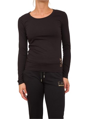 T-SHIRT EA7 EMPORIO ARMANI NERO in DONNA