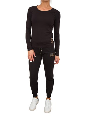 T-SHIRT EA7 EMPORIO ARMANI NERO in DONNA