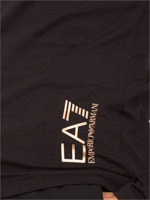 T-SHIRT EA7 EMPORIO ARMANI NERO in DONNA