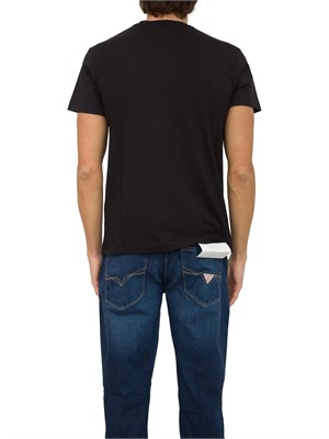 T-SHIRT VERSACE JEANS COUTURE NERO in UOMO