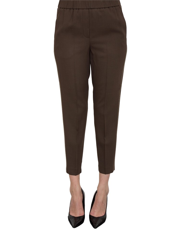 PANTALONE CASUAL PESERICO MARRONE