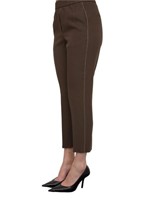 PANTALONE CASUAL PESERICO MARRONE in DONNA