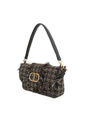 BORSA A SPALLA TWIN-SET NERO in DONNA