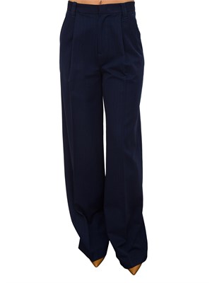 PANTALONE CASUAL TWIN-SET BLU in DONNA