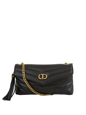 BORSA A SPALLA TWIN-SET NERO in DONNA