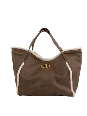 BORSA A SPALLA LIU JO MARRONE in DONNA