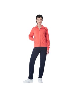 CHAMPION 117296 Ps182 Tuta Full Zip Arancio-Nero Donna in Abbigliamento