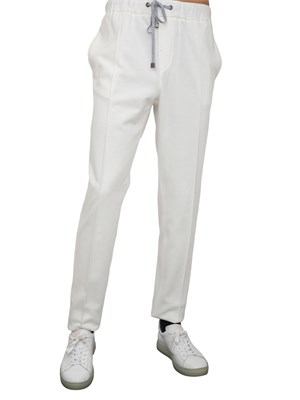 PANTALONE CASUAL PESERICO BIANCO in UOMO