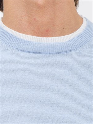 MAGLIA PESERICO CELESTE in UOMO