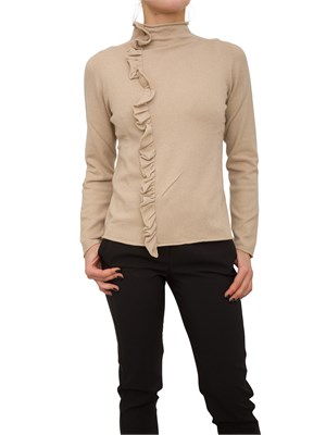 MAGLIA KOCCA BEIGE in DONNA