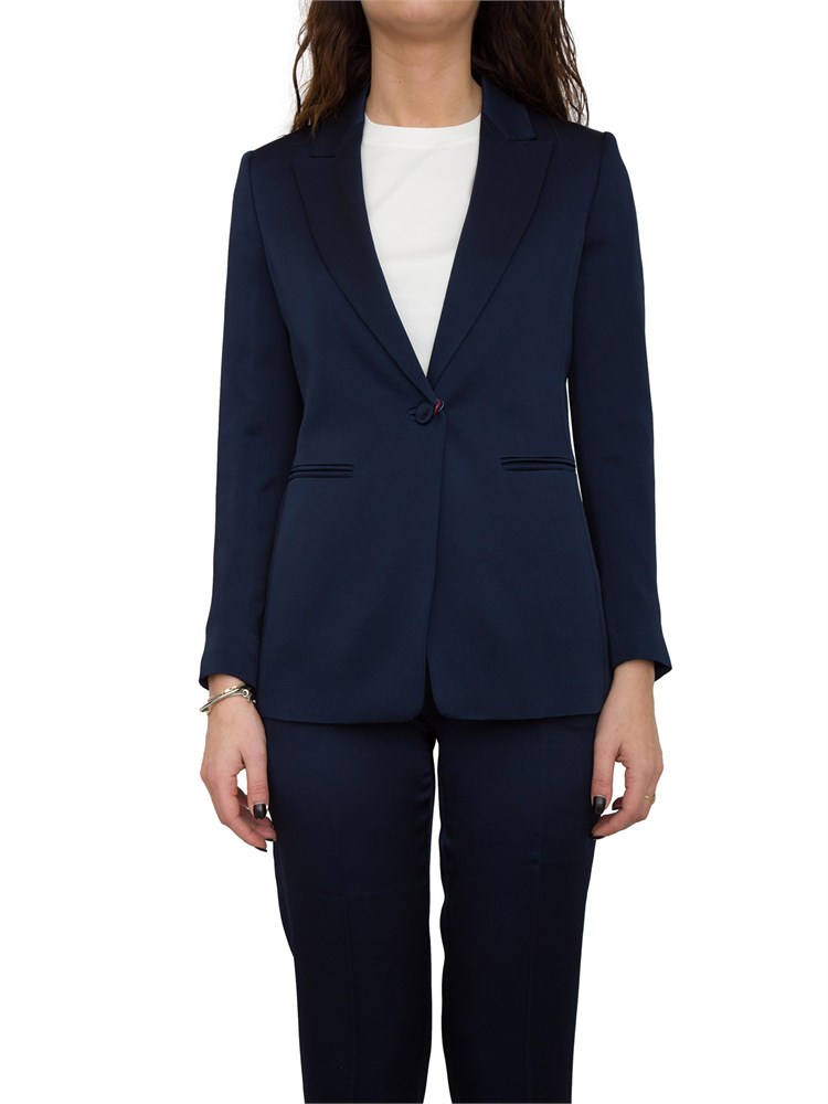 GIACCA MONOPETTO MAX MARA BLU