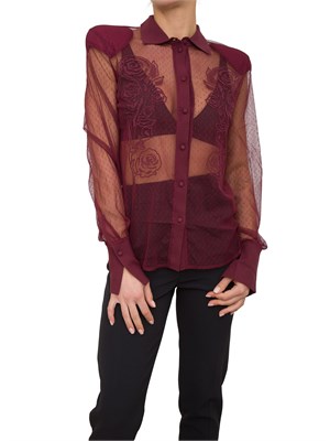 CAMICIA MANICA LUNGA BLUGIRL BORDEAUX in DONNA