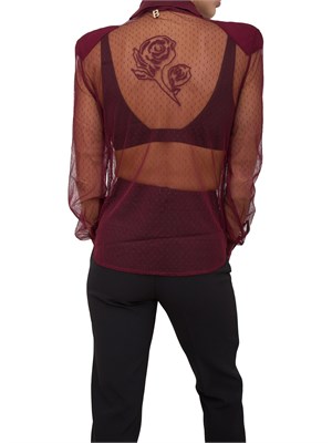 CAMICIA MANICA LUNGA BLUGIRL BORDEAUX in DONNA