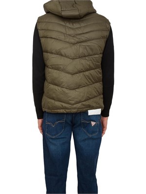 GILET GUESS JEANS VERDE in UOMO