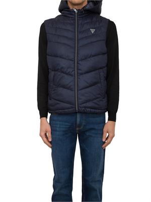 GILET GUESS JEANS BLU in UOMO