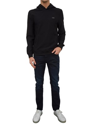 FELPA GUESS JEANS NERO in UOMO