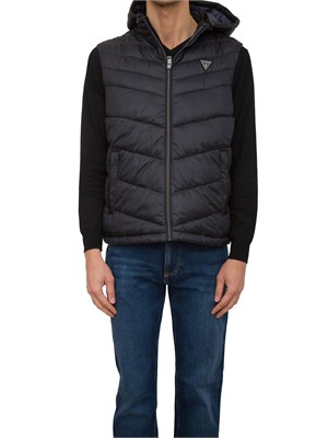 GILET GUESS JEANS NERO in UOMO