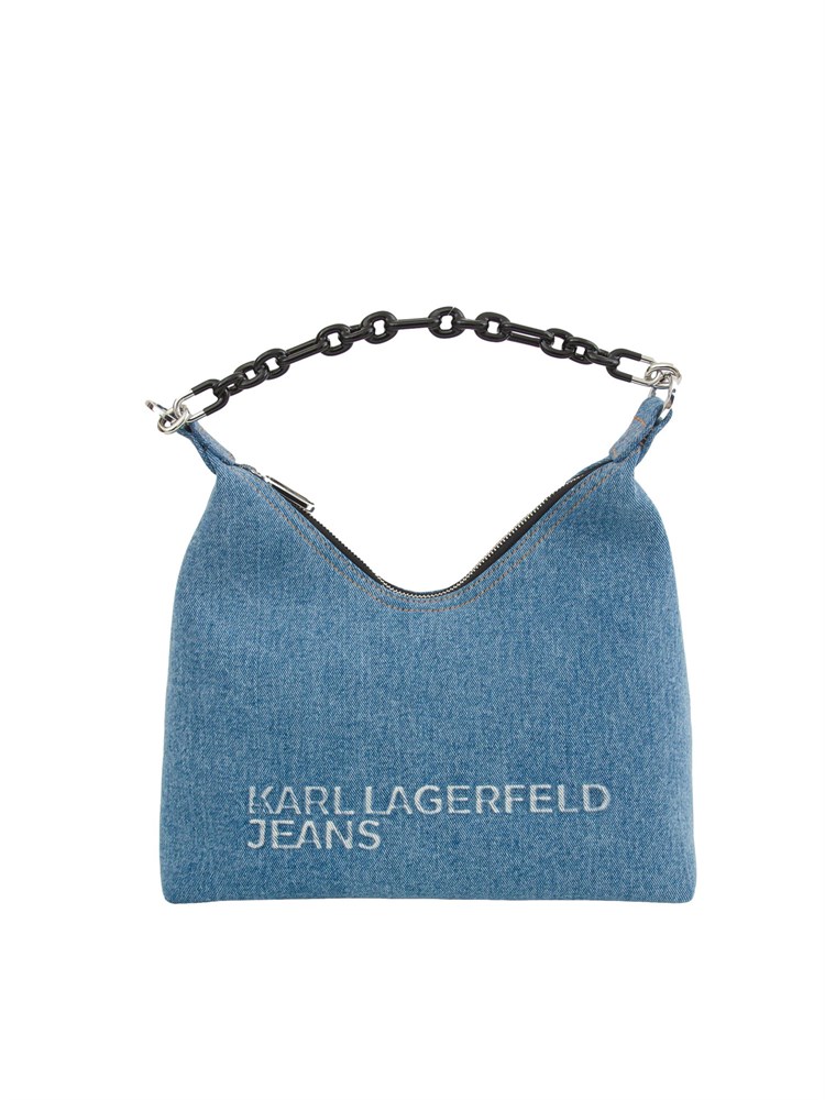 BORSA A SPALLA K.LAGERFELD BLU DENIM