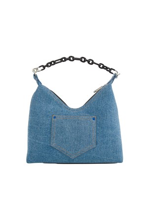 BORSA A SPALLA K.LAGERFELD BLU DENIM in DONNA