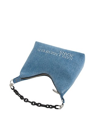 BORSA A SPALLA K.LAGERFELD BLU DENIM in DONNA