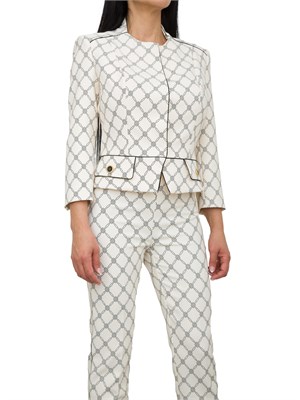 GIACCA MONOPETTO ELISABETTA FRANCHI BURRO in DONNA