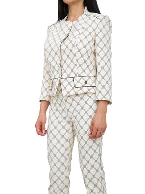 GIACCA MONOPETTO ELISABETTA FRANCHI BURRO in DONNA