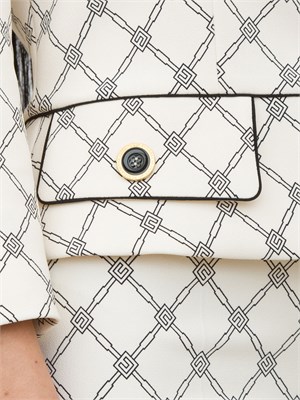 GIACCA MONOPETTO ELISABETTA FRANCHI BURRO in DONNA