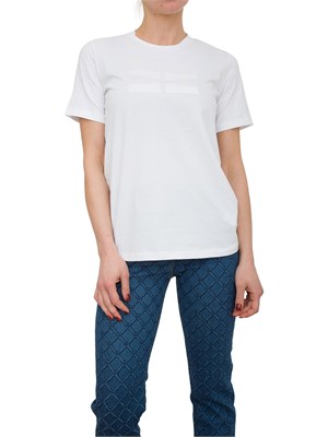 T-SHIRT ELISABETTA FRANCHI BIANCO in DONNA