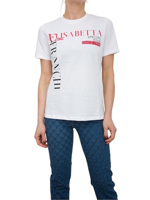T-SHIRT ELISABETTA FRANCHI BIANCO in DONNA