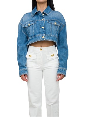 GIUBBINO ELISABETTA FRANCHI BLU DENIM in DONNA