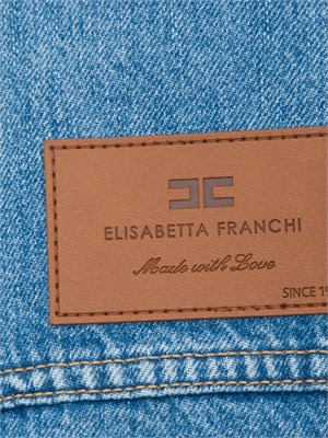 GIUBBINO ELISABETTA FRANCHI BLU DENIM in DONNA