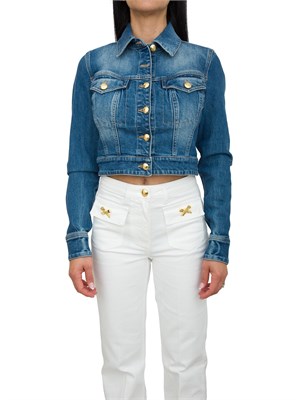 GIUBBINO ELISABETTA FRANCHI BLU DENIM in DONNA