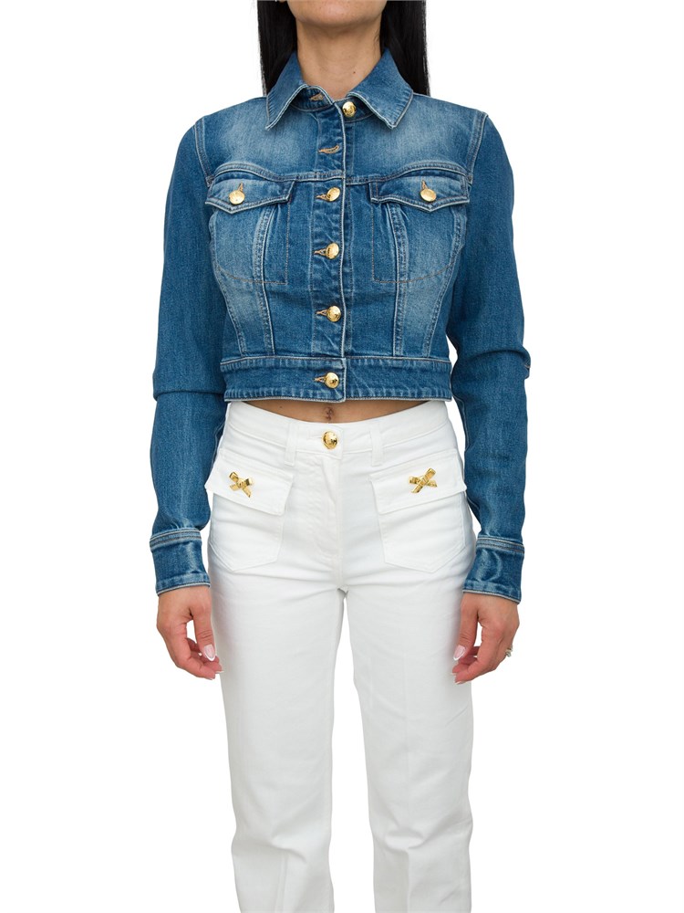 GIUBBINO ELISABETTA FRANCHI BLU DENIM