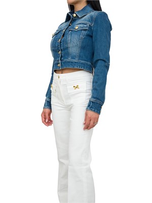 GIUBBINO ELISABETTA FRANCHI BLU DENIM in DONNA