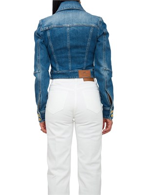 GIUBBINO ELISABETTA FRANCHI BLU DENIM in DONNA