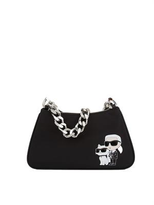 BORSA A SPALLA K.LAGERFELD NERO in DONNA
