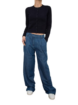 Pantalone wide leg in denim Marella BLUE JEANS in DONNA