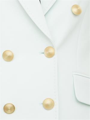 Giacca doppiopetto Nenette in cady acquamarina in DONNA