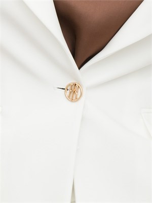 Giacca monopetto regular bianca Fracomina in DONNA