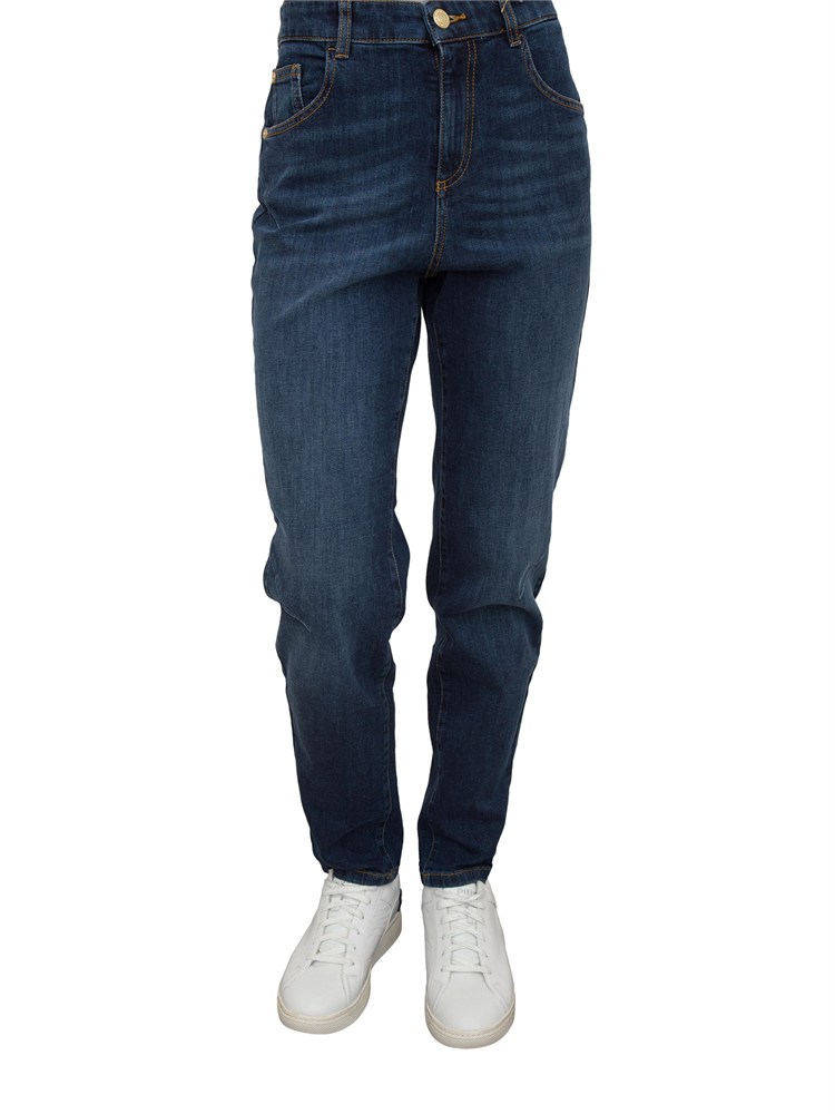 Jeans vita alta Nenette denim scuro
