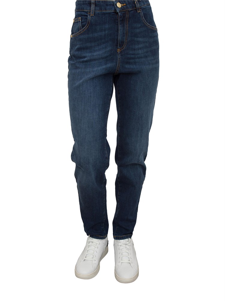 Jeans vita alta Nenette denim scuro