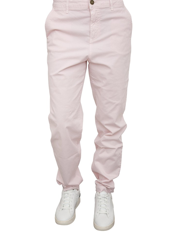 Pantalone chino Nenette cotone rosa cipria