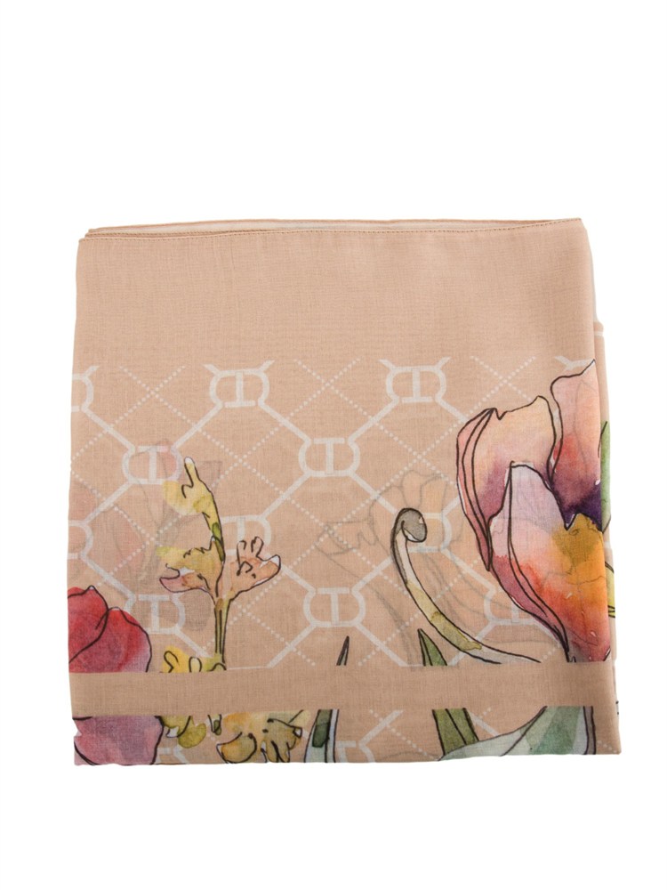 TWIN-SET Kefia beige Twinset multicolor fiori
