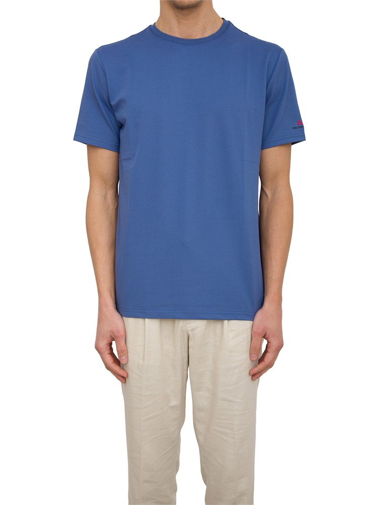 PEUTEREY T-shirt in piquet stretch di cotone e seta