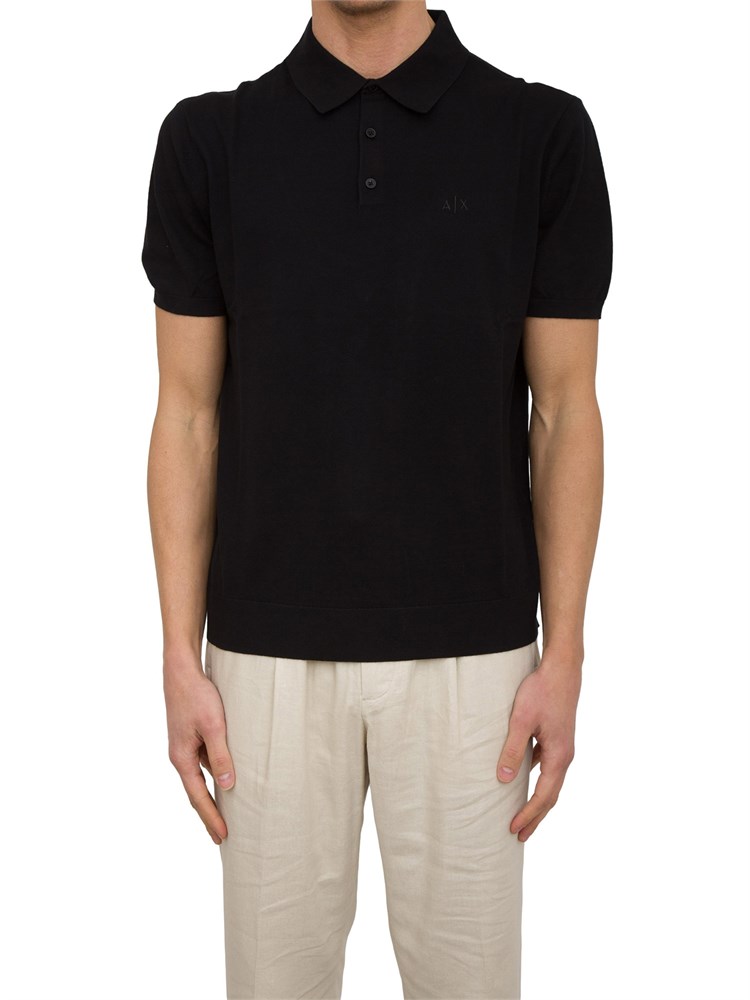 ARMANI EXCHANGE Polo in piquet con dettagli a contrasto