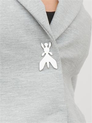 Giacca Patrizia Pepe grigio con ricamo Fly in DONNA