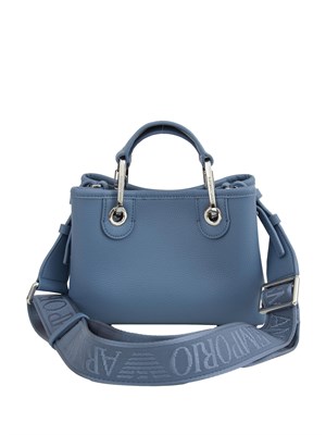 Mini bag Emporio Armani stampa cervo azzurro in DONNA