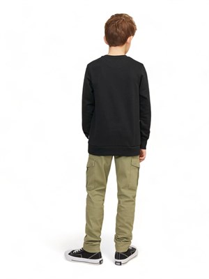 TWO PLAY Jack And Jones 12250530 Blk Jjebradley Felpa Nero Bambino in Abbigliamento