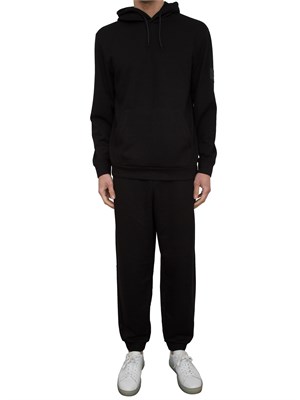 EA7 EMPORIO ARMANI Pantaloni jogger EA7Core Identity Unisex in misto viscosa stretch nero in UOMO