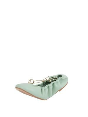 TWIN-SET Ballerine con cinturino Twinset acquamarina in DONNA